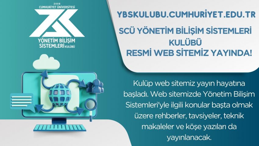 SCÜ Yönetim Bilişim Sistemleri Kulübü Web Sitesi Yayında!